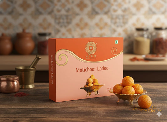 Motichoor Laddoo – Traditional Indian Sweet Made with Real Ingredients
